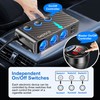 EUGIZMO Cigarette Lighter Adapter, 222W 3 Socket Car Cigarette Lighter