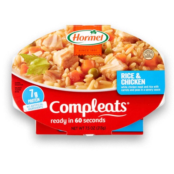Undisclosed HORMEL COMPLEATS Rice & Chicken Microwave Tray, 7.5 Ounces