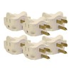 Hug-A-Plug Dual Outlet Wall Adapter, 6 Pack IVORY DG1.B.6.48-IV