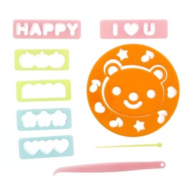 トルネ お弁当 抜き型 ハム・チーズ くま&メッセージ キャラ弁