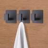 VAEHOLD 4 Pack Adhesive Towel Hooks, Heavy Duty Wall Hooks