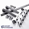 SMARTSTANDARD 6ft Barn Door Hardware kit, Barn Door Track, Sliding