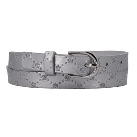 EANAGO Princess Gloria Slim Children's Belt for Girls - Modern Glitter Belt for Children from Approx. 6-15 Years, silver