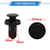 VekAuto 10 Pcs Plastic Rivet, 30.5x19.6mm Fastener Clip Bumper Clips