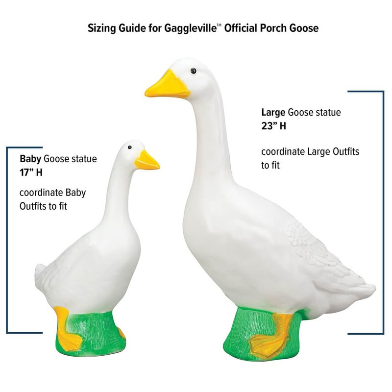 Gaggleville Lucky Leprechaun Goose Outfit, Fits Large 23" H Statue,