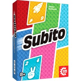 Game Factory 646064 Subito, Fast Card Game, Two Person Game, Family Game for 2 to 4 Players, from 8 Years