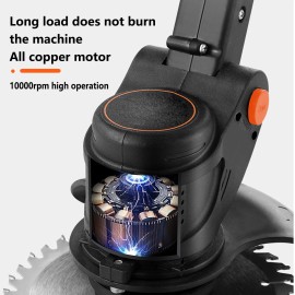 Unbranded Electric Cordless Grass String Trimmer Lawn Edger Weed Wacker Cutter + 2 Battery