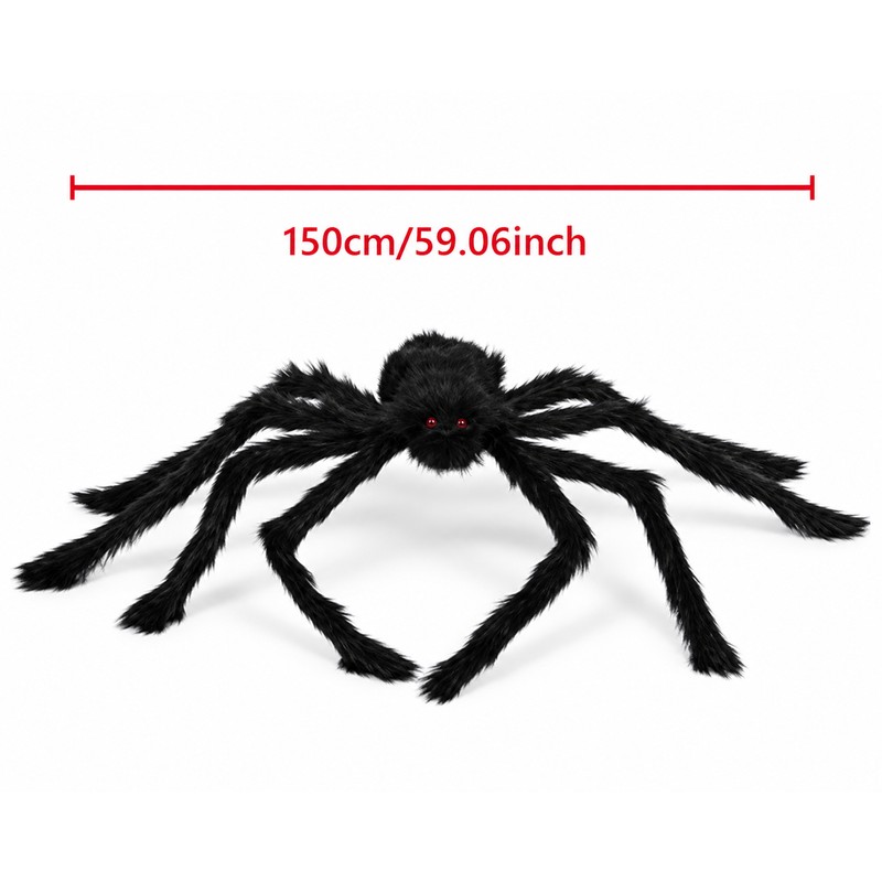 Giant Halloween Spider Decoration, Bendable Legs, Indoor Outdoor Yard Porch