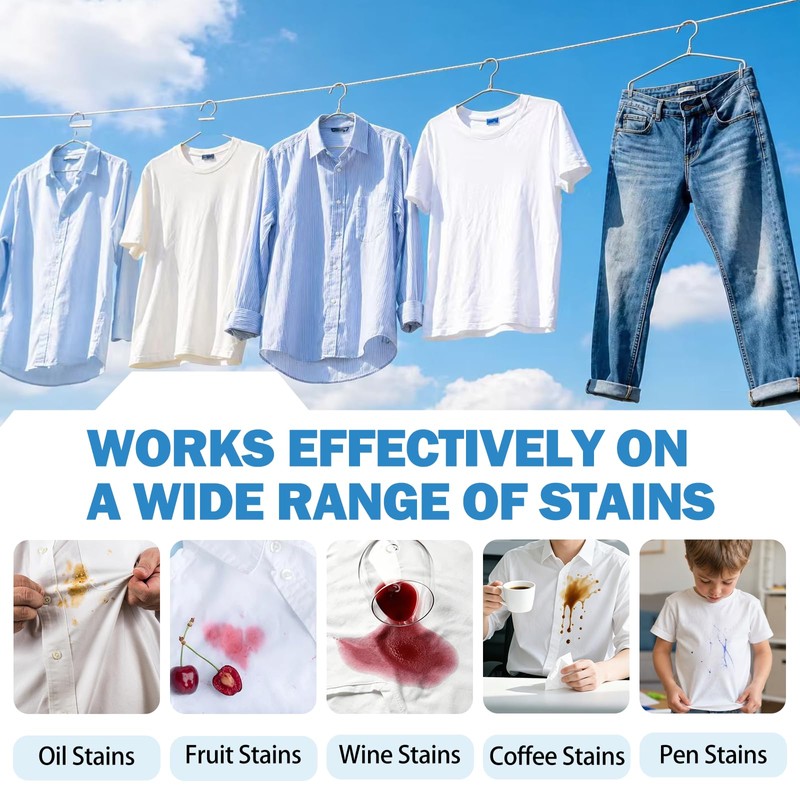Clothes Dry Cleaner,Phosphate-Free Stain Remover,Travel-Friendly