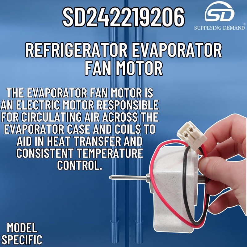 Supplying Demand 242219206 Refrigerator Evaporator Fan Blade - Replaces AP6976197