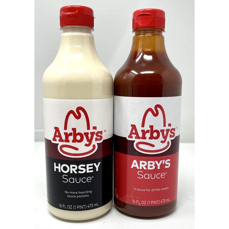 Arby's Sauce & Horsey Sauce 16oz bottles 2 pack And