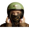 GREEDAMAN Motorcycle Face Cover, Black and Yellow