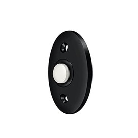 Solid Brass Standard Bell Button (Paint Black)