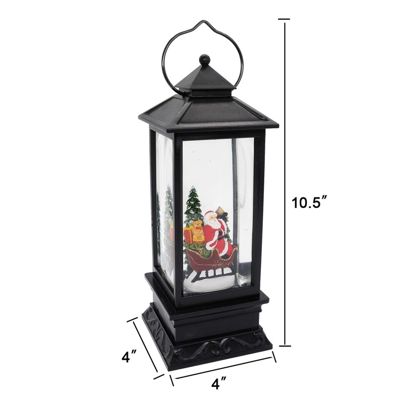 DRomance Nativity Music Snow Globe Lantern with Timer Battery Operated