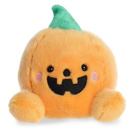 Aurora® Spooky Palm Pals™ Carver Jack O' Lantern™ Stuffed Animal - Pocket-Sized Play - Collectable Fun - Orange 5 Inches