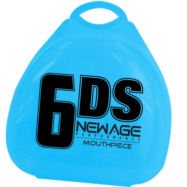 New Age Performance 6DS Sports and Fitness Mouth Piece - Jaw Stabilizer and Performance Enhancer for Weight Lifting and Non-Contact Sports, Blue