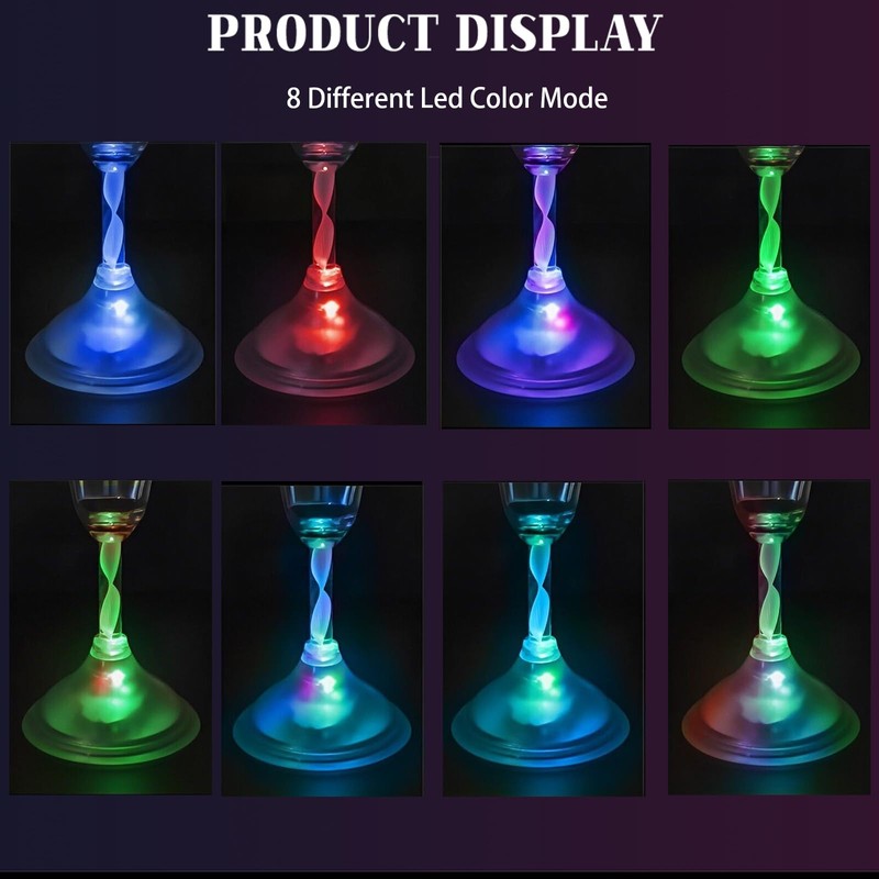 mushroomcase Light up shot Cup LED Wine Champagne Color Changing