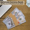 Germiwipe Kraft-200 Pcs Money Bands for Cash, Self-Adhesive Currency Straps