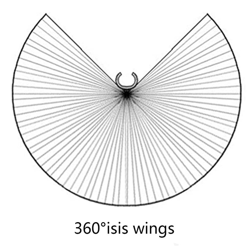 Alas profesionales de danza del vientre Isis para mujer, alas