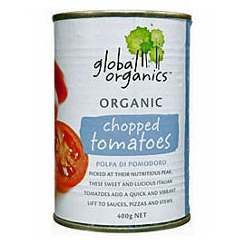 Global Organics Chopped Tomato Organic 400g