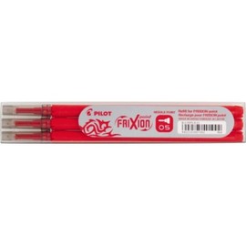FriXion Point Erasable – ultra fine rollerball 0.5 mm Needle Point – Pack of 3 Refills, red