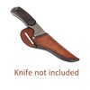 Leather Angled Draw Knife Sheath 2inch Belt Loop Fixed Blade
