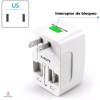 Importeek 20pz Adaptador Convertidor Clavija Corriente Universal Viaje