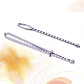 Healifty Easy Pull Bodkin Threader Tweezers and Pinch Type Bodkin Needles Set for Elastic Threading Wool Yarn 2pcs