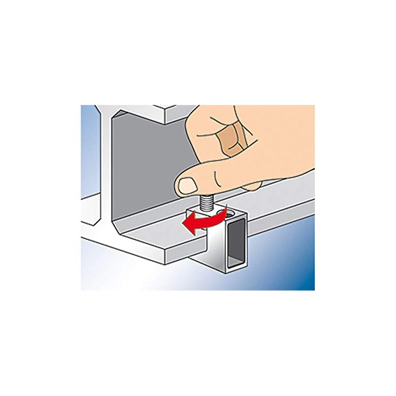 Fischerwerke TKL M10 Carrier Clamp Clamping Range 0-20 mm Black