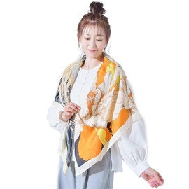 Infippy Scarf, Overseen by Former Flight Attendants, Large Scarf, Gift, Stylish Item, Gift, Mother's Day, Labor Thanksgiving Day, Birthday, Cold Protection, Sun Protection, All Seasons, Silk Touch