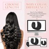 MEI YUAN LIN Extensiones De Cabello Humano Con Clip, 120