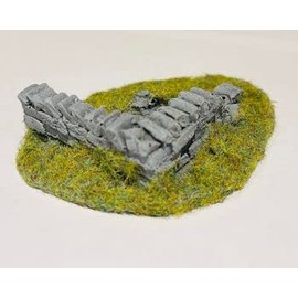 Javis Dry Stone Roadside Wall Corners - OO Gauge/1:76 Scale - Pack of 2 (PW1CORN)