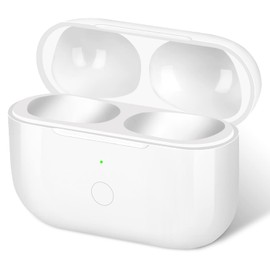 Replacement Charging Case for AirPods Pro 1st and 2nd Gen - White, Includes Sync Button for Easy Pairing, Earbuds Not Included