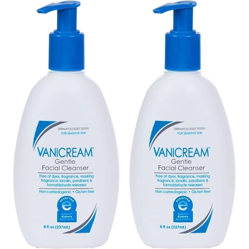 Vanicream Gentle Facial Cleanser 8 Oz 2 Ea by Vanicream