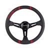RASTP Universal Racing Steering Wheel,Deep Dish Steering Wheel Leather Embroidery