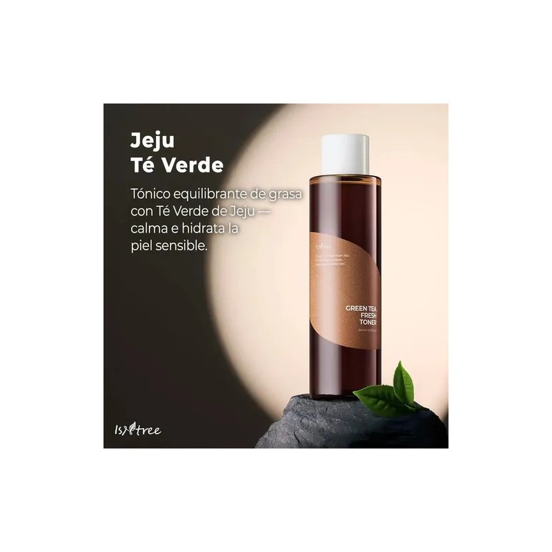 Tónico Facial ISNTREE Verde Antioxidante Calmante 200ml Libre de Parabenos