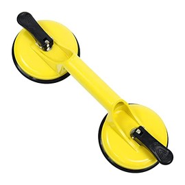 Glass Suction Cup Heavy Duty Vacuum Aluminum Alloy Glass Puller Tile Suction Cup Lifter Floor Suction Cup Floor Gap Fixer for Lifting and Moving Glass, Window, Mirror, Granite, Windshield Removal