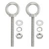 PATIKIL M10 x 80mm Lifting Shoulder Eye Bolt, 2Pcs 304