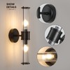 Linour Bathroom Sconce Wall Lighting - Black Bathroom Vanity Light