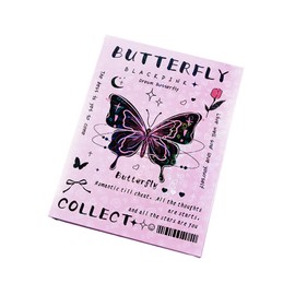 INS-Style Dreamy Butterflies Card Album - 3-Inch Photo Binder for Polaroid & Instant Photos, Cute & Colorful Scrapbook, DIY Memory Book for Teens, Collectibles & K-pop Star Fan Storage (Pink)
