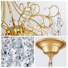 WUZUPS Crystal Chandelier 5-Light Pendant Ceiling Light Modern Lighting Fixture