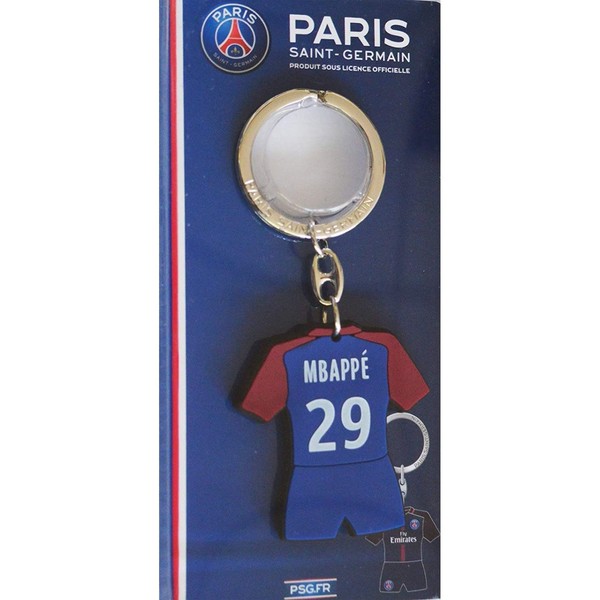 PSG Mbappe Paris SG Unisex Children's Key Ring Blister Pack Blue