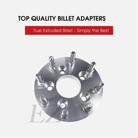 EZAccessory 2 Wheel Adapters 5x4.5 to 8x180 Thickness 1 Inch