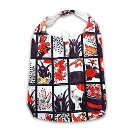 ノルコーポレーション エコバッグ 和柄 折りたたみ 収納袋付き 花札 ECZ-1-06