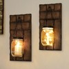 Wall Candle Sconces Set of 2, Candle Holder Rustic Home