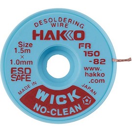 Hakko FR150 Desoldering Solder Wick Hakko FR150 Desoldering Solder Wick Wire for Electronics, No Clean Copper (1.0mm, 1 Pack)