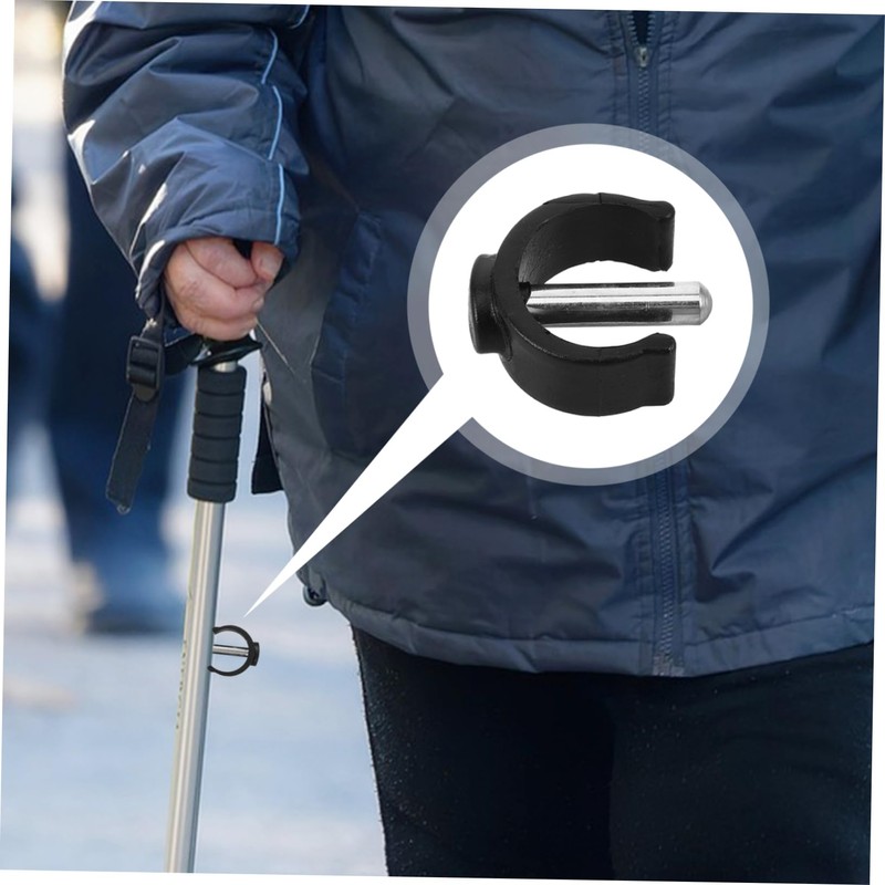 GRIRIW 4 Pcs Adjustable Latch Clamp for Walking Canes Durable