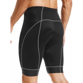 qualidyne Men's Cycling Bike Shorts 3D Padded Bicycle Riding Bike Biking Pants Cycle Shorts