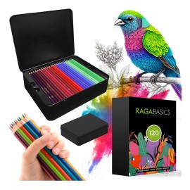 Juego De Lapices Para Dibujar Pintar De Colores Vibrantes 120 Pz