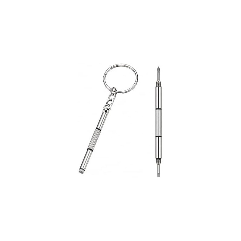 Destornillador de Precisión para Gafas y Relojes, Acero, Kit de